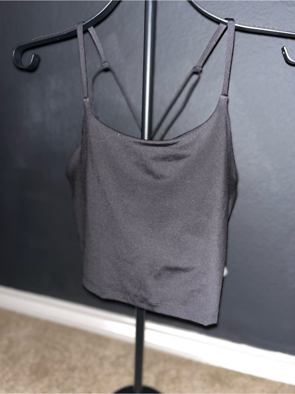 H&M Black Cami Crop Top